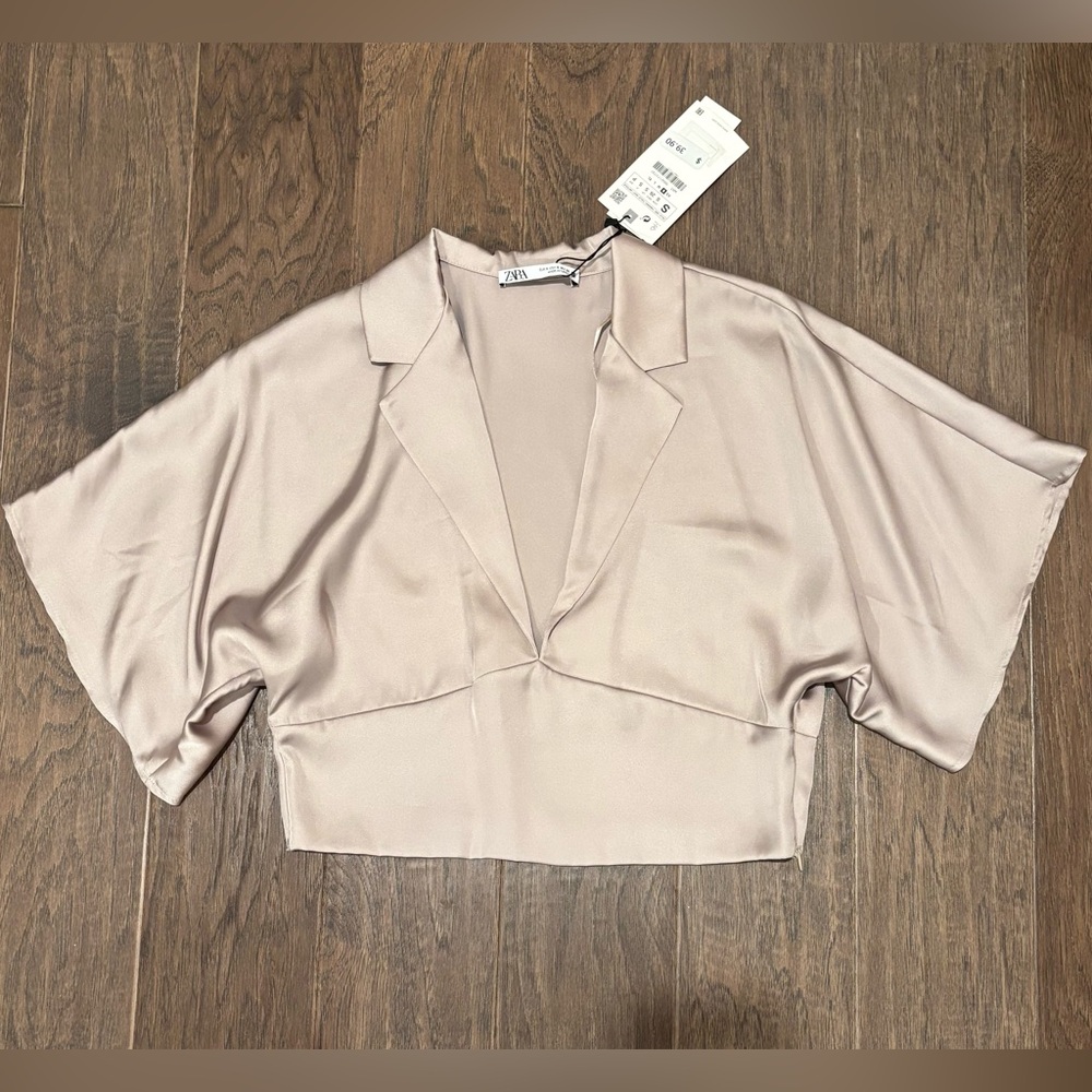 Zara Women's Satin Effect Blouse